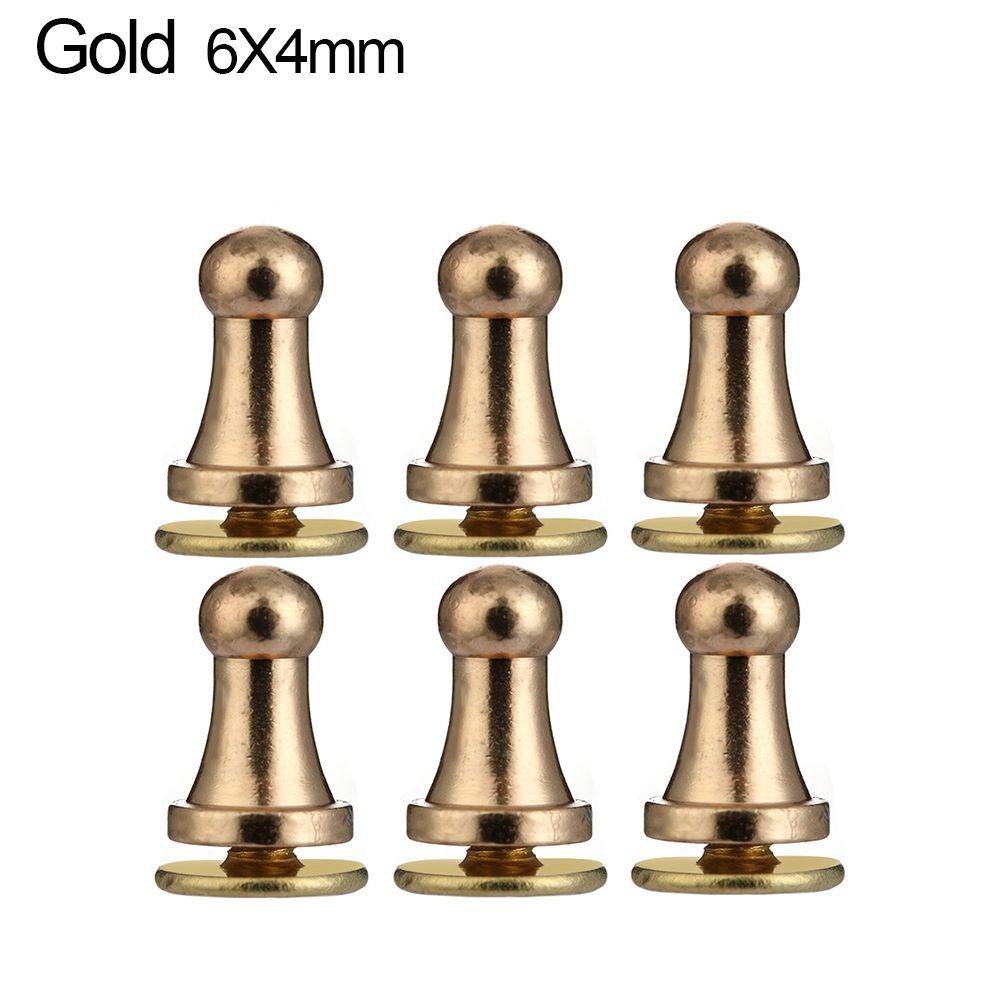 

10pcs DIY Hat Bag Brass Nail Garment Rivets Clothes/Bag/Shoes Leather Craft Monk Head Screws 7X5mm