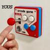 Arcade Game Panel Decor Switch Wall Decoration, Retro Control with Movable 90s Rocker, Mount for E-Sports Room Buttons