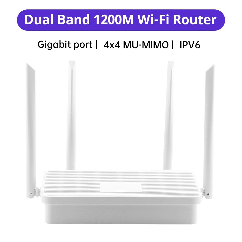 AC1200M WiFi Router - High - Speed, Dual - Band 5G, Smart WiFi, Gigabit Ethernet, European Plug