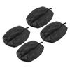 4PCS Travel Shoe Bags Large Capacity Waterproof Black Travel Clothes Storage Bag with Zipper for Home Travelling Gym