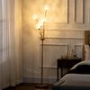 Floor Lamps for Living Room Bedroom with 5 Light, Modern Upright Standing Lamp, 34x25x156cm, Gold Tone