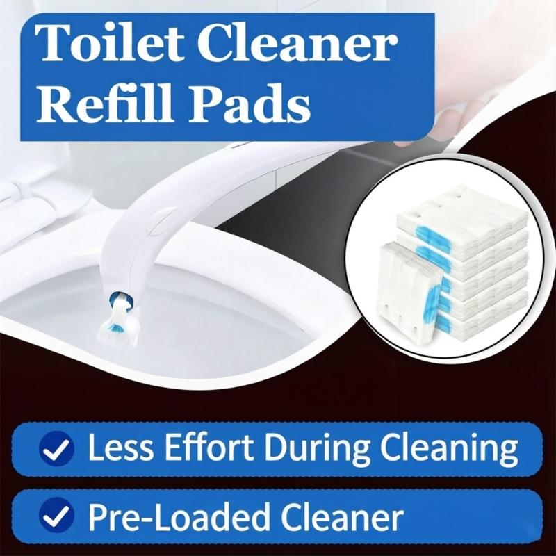 72PCS Disposable Toilet Cleaning Brush Refills Soluble Easy Replacement Flushable for Most Type Toilet Brush Wands