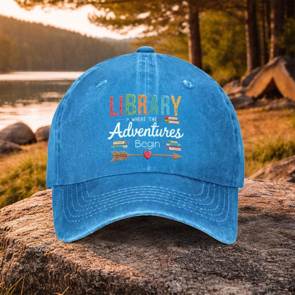 Pc Casual Versatile Book Adventure Themed Printed Washed Baseball Cap Suitable for Golf Casual Wear and Outdoor Activities