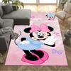 Minnie Mouse Floral Fantasy Area Rug Suitable for Dormitory Playrooms Dining Room Kitchen Antislip Carpet Office home decor Gift for Festivals