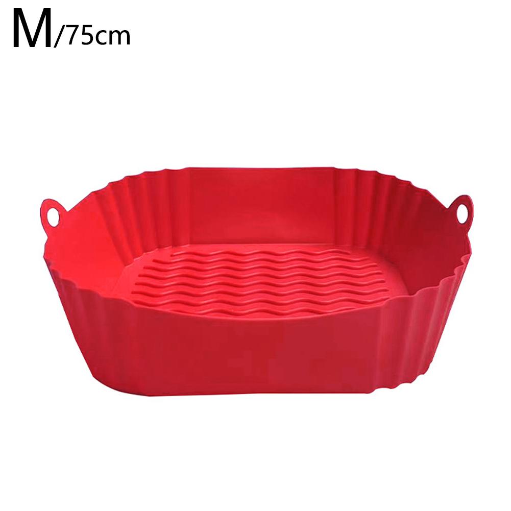 Reusable Silicone Basket Airfryer Baking Tray Silicone Mold for AirFryer Pizza Fried Chicken Basket Air Fryer Liners Accessories