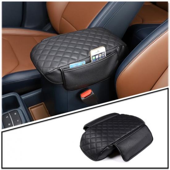 Black Car Armrest Pad Cover Center Console Box Cushion For Ford Maverick