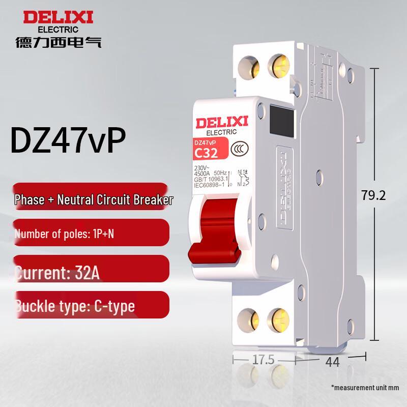 DELIXI ELECTRIC DZ47vP Residual Current Circuit Breaker (RCBO)
