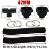 42mm 60mm 75mm 90mm Car Air Diesel Parking Heater 2x Air Outlet Vent + T/YPiece + Duct Pipe + 2x Clamps For Webasto Eberspacher