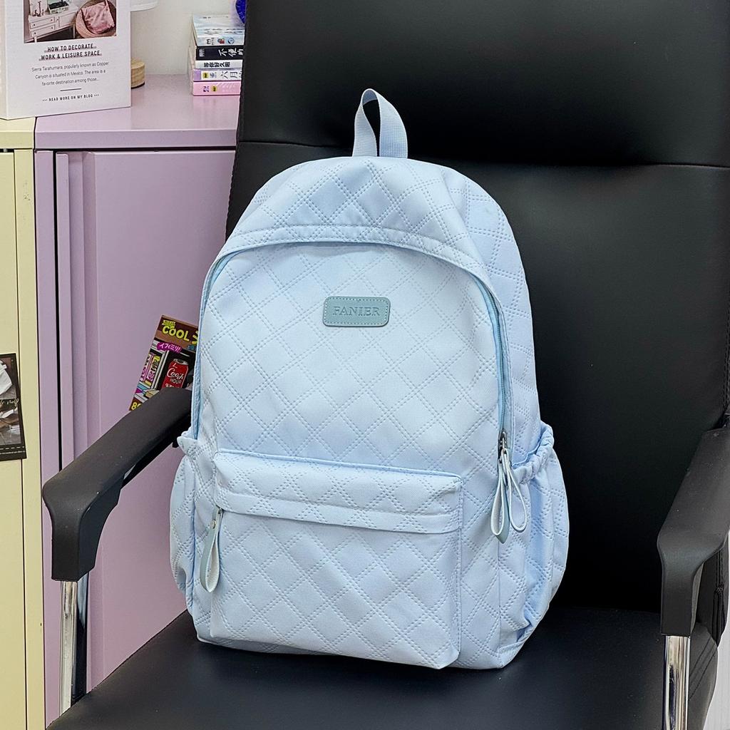 Schoolbag Korean version of high-value student schoolbag large-capacity casual and lightweight backpack small fresh and sweet travel backpack female