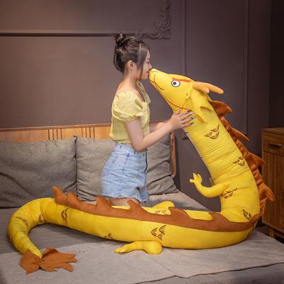 220cm Lifelike Plush Dragon Stuffed Chinese Mythological Creatures Fluffy Dragon Pillow Simulation Toys Kids Toys Home Decor