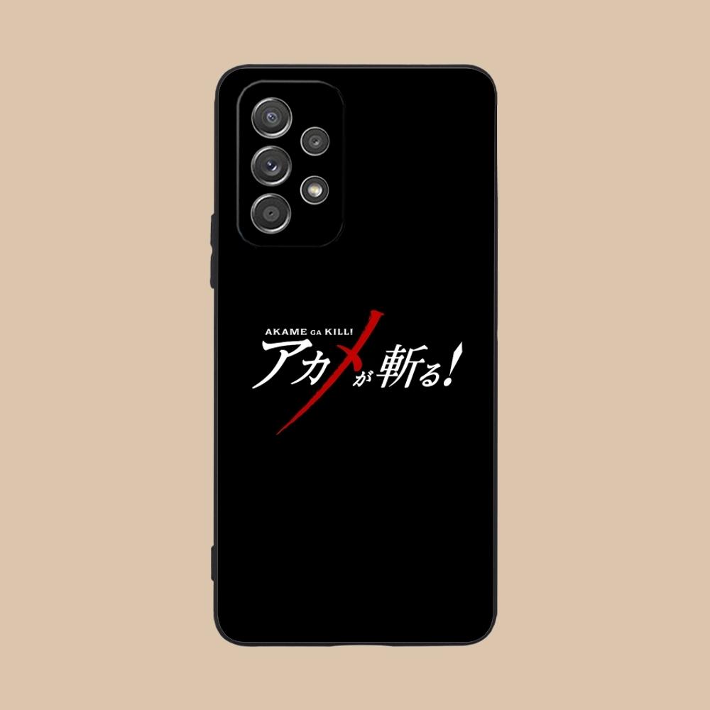Akame Ga Kill Cute Mobile Cell Phone Case for Samsung Galaxy A91 73 71 70 54 53 52 34 24 23 21 S 5G Black Soft Phone Cover Shell
