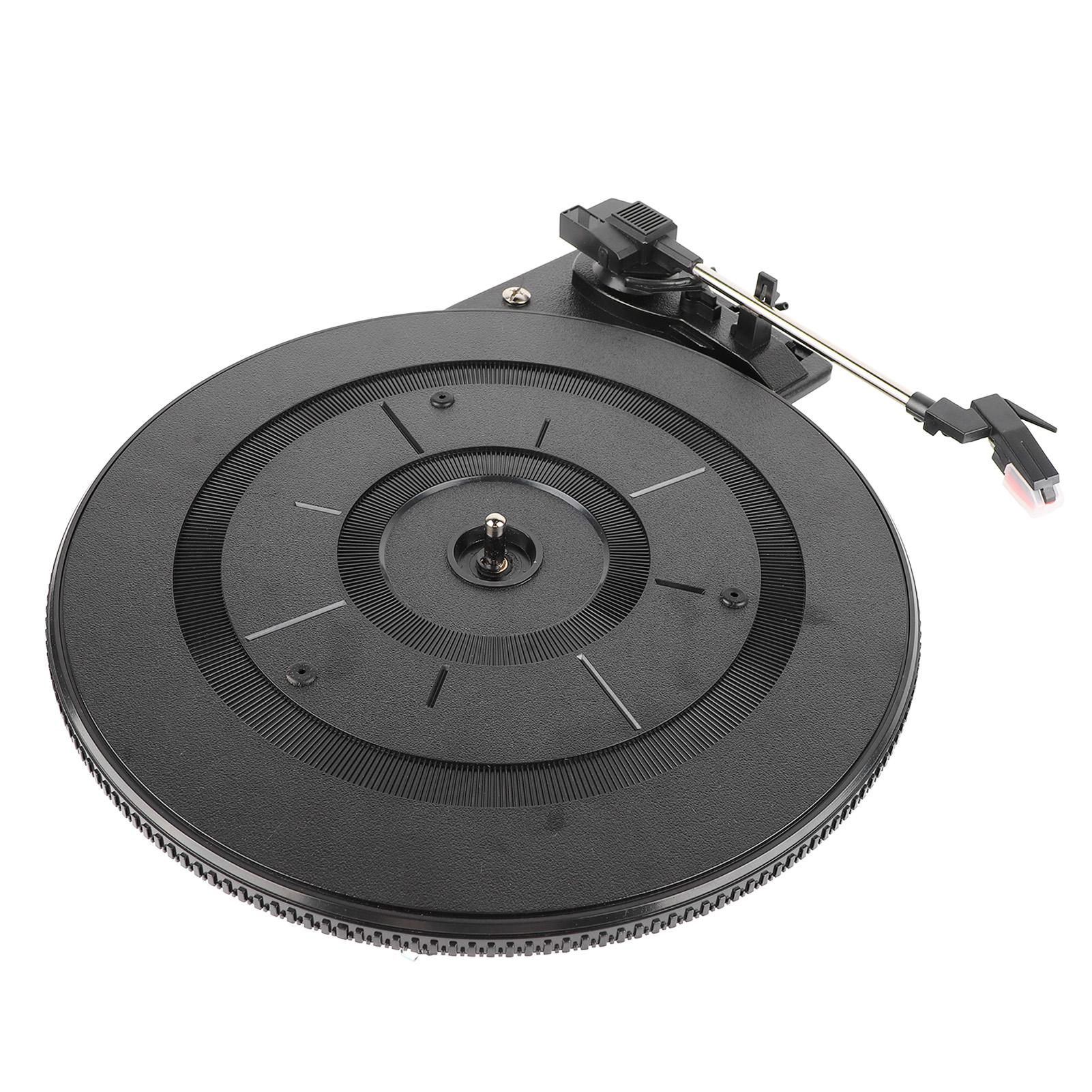 

Програвач Вінілу Чорний Пластиковий Ремінний Привід Грамофонний Програвач Аксесуар для Інструменту