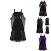 Enigmatic Halloween Witch Dress Cosplay Costume Gothic Off Shoulder Design