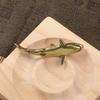 Brass Shark Small Ornament Animal Metal Figurine Tea Pet Desktop Office Desk Decoration Collection of Crafts Home Decor
