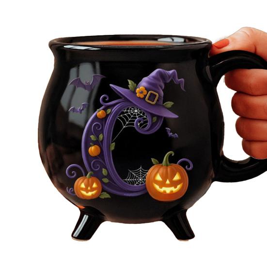

Кружка-котел ведьмы 12 унций Персонализированная кофейная кружка на Хэллоуин Керамическая чашка для чая Ведьмин отвар Подарок на Хэллоуин или день рождения для женщин, лучших подруг, семьи