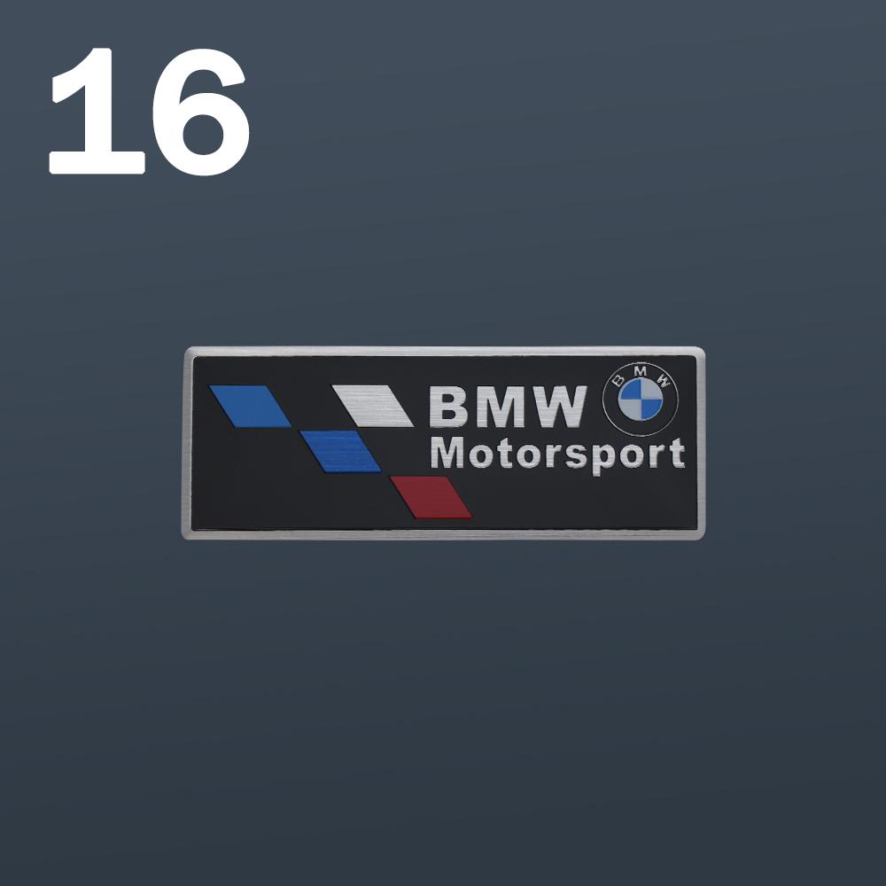 Auto Decoration Stickers 3D Aluminum Car Body Tail Trunk Badge Decals For BMW M Performance M3 M5 Motor Sport Emblem Accessories