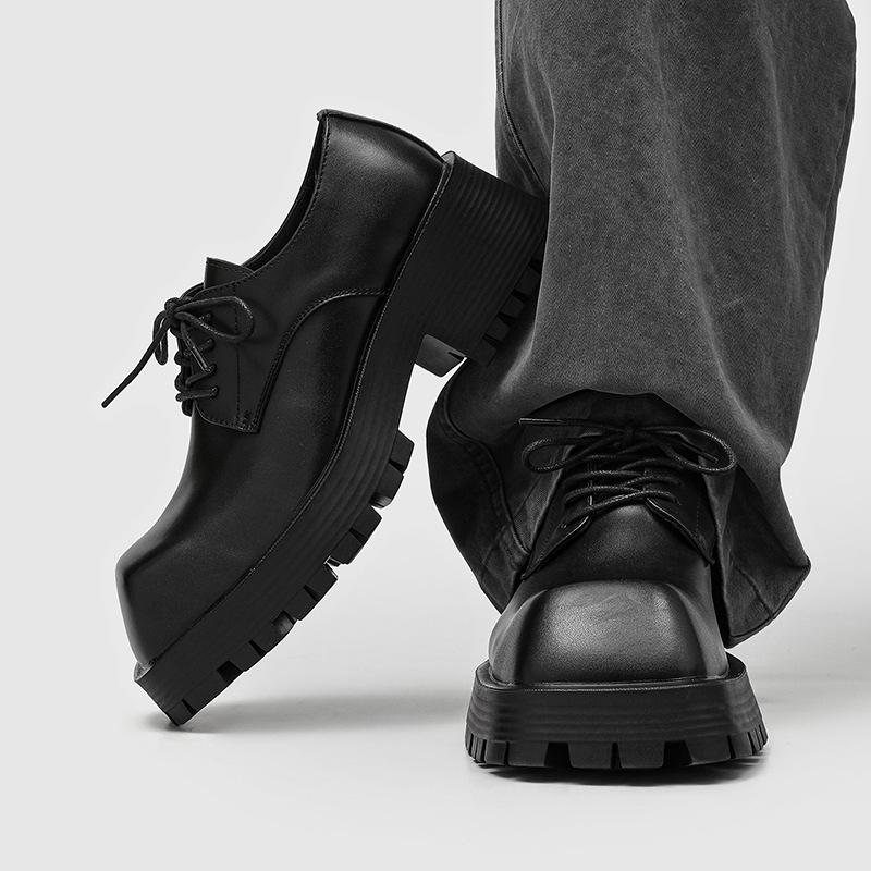 High Quality Men'S Sneakers And Casual Shoe British Big Head Derby Shoe Tooling Shoe Business Dress Shoes For Men Zapatos Hombre