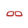 For Jeep Compass 17-2021 Glossy Red Rear Door Speaker Sound Frame Trim 2pcs