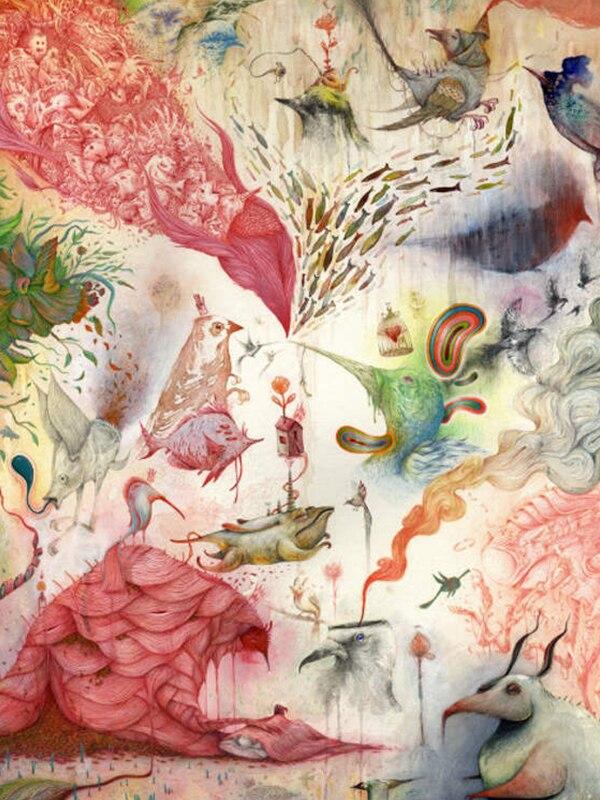 Tam Yuvarlak Elmas Nakış Çizgi Roman Hayvanlar Diy 5D Elmas Boyama Karikatür Soyut Portre Taklidi Duvar sanat posterleri