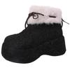 Northeast casual platform short snow boots for children in autumn and winter 2025 new round head thickened velvet large cotton shoes