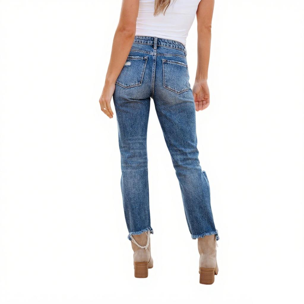Women's High Waist Stretch Jeans Fashion Jeans