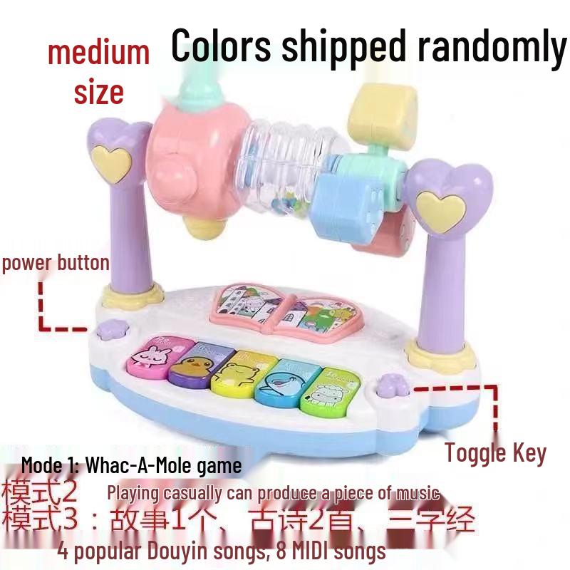 

Jiazhi 3351 Children s Electronic Music Piano Toy - Early Education & Storytelling Rattle Piano for Infants Multi-Function Rattle Piano