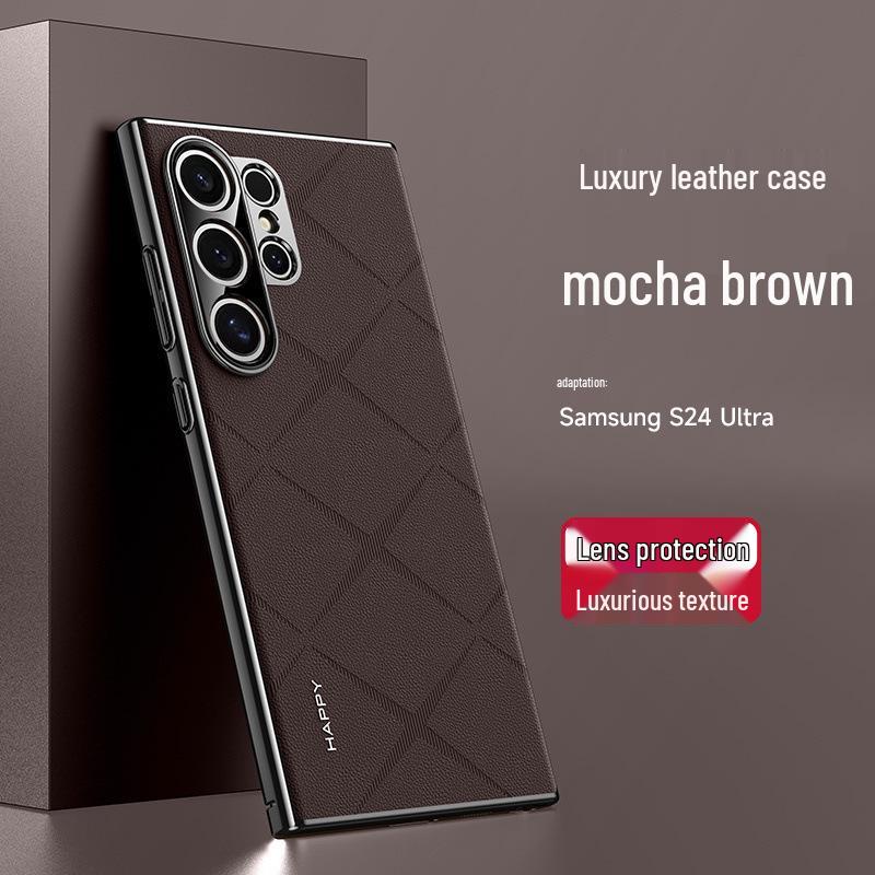 

Кожаный чехол для телефона Samsung S25 Ultra с защитой от падений - Полная защита, Премиум-класс, Унисекс Samsung Galaxy S24 Ultra