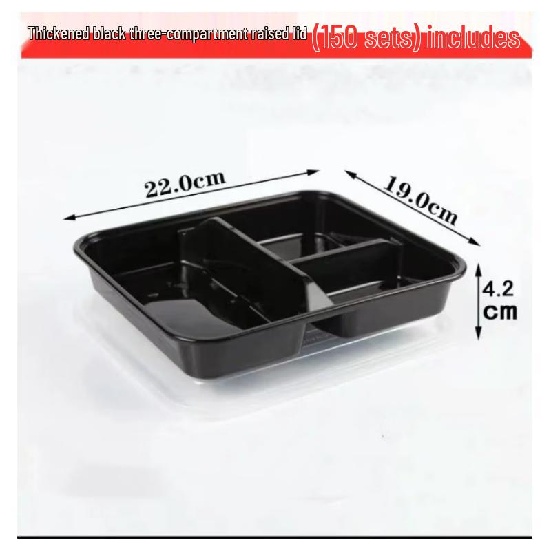 Saikeyou Disposable PP Plastic Takeout Meal Boxes