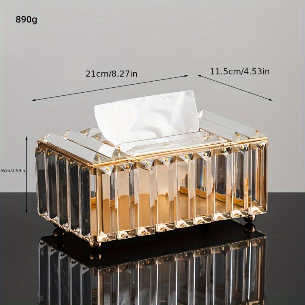1pc Luxurious Tissue Box Desktop Tissue Holder Tissue  Box For Bathroom Living Room Bedroom Vanity Countertop  Decor Bathro