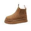 Thick-soled Fur Integrated Snow Boots Women's 2025 New Winter Velvet Warm Thickened Northeast Large Cotton Shoes Short Boots