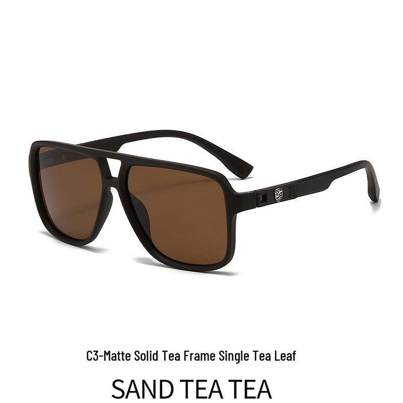 New Classic Men's Polarized Sunglasses with Spring Hinges for Outdoor, Driving, and Fishing Activities.