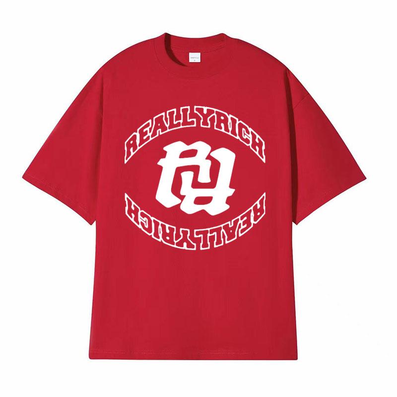 Rapper RR KanKan Really Rich Graphics T Shirt Mens Clothing Harajuku Hip Hop Tshirts Unisex 100 Cotton Oversized Tshirt Tops