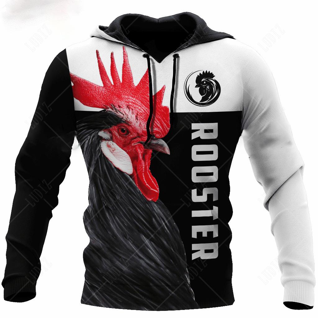 Men's Hoodie Mexican Hoodies 3D Print Mexican Rooster Graphics Top Autumn Long Sleeve Streetwear Fashion Hoodie For Men Clothing