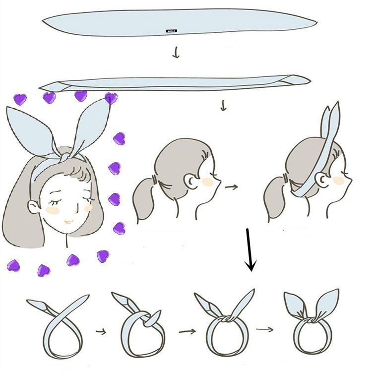 Damen Cross Einfarbig Haarbänder Mädchen Print Blume Stirnbänder Mode Turban Make-up Haarschmuck