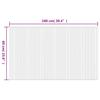 Rectangular Rug Black 60 x 100 cm Bamboo