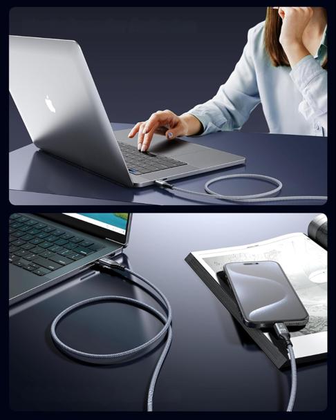 Strong Usb-C-Usb-C Cable 100W 5A 2M Fast Charging Pd 3.0 Braided Qzv