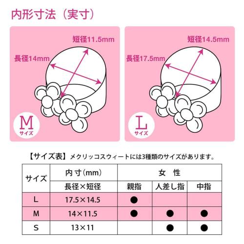 Plus Finger Cot Meklicco Sweet Flower 1 M Size + Flower 2 L Size Set