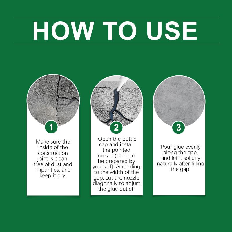 Multipurpose Waterproof Crack Repair Glue Concrete Joint Filling Flexible Caulking Adhesive for Floor Wall and Roof one size