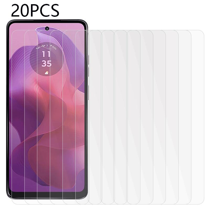 

20PCS For Motorola Moto E14 4G/G04 4G/G04s 4G/G24 4G Screen Protector 2.5D 0.3mm Tempered Glass Phone Screen Film As Shown A