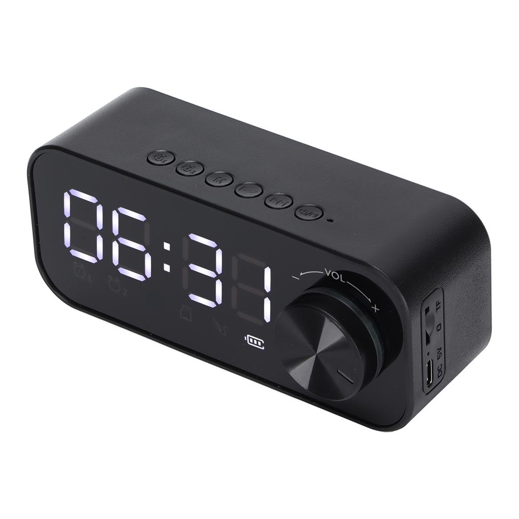 B126 Clock Speaker Multifunctional Portable Alarm Clock Radio with LED