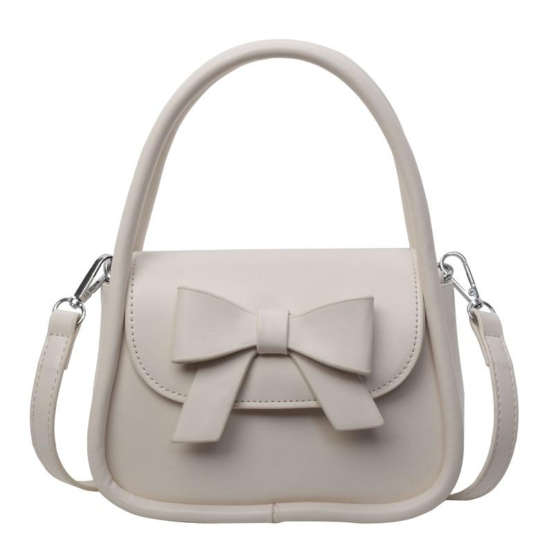 Portable small bag fashion women's bag new bow small square bag shoulder messenger bag