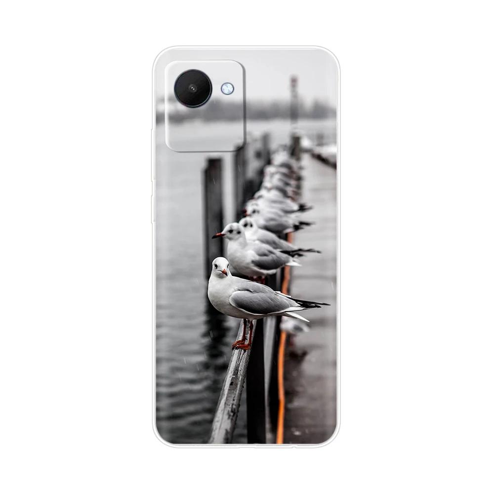 Etui Torba na Telefon Komórkowy Do Realme C30 Etui RealmeC30S Pokrowiec Do OPPO Realme C30S C30 s RealmeC30 Miękki Przezroczysty Silikonowy Tylny Pokrowiec