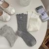 The Same Style Of Korean Flower Button-Rolled Socks In The Live Broadcast Room, Fungus Edge Piles Of Socks, Boneless Socks