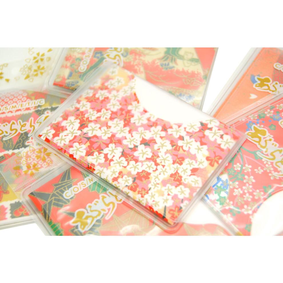 Japanese Premium Oil Blotting Papers  Assorted Yuzen Design Patterns  300 sheets  4.13 x 2.95 inches  Type C (Set of 3)