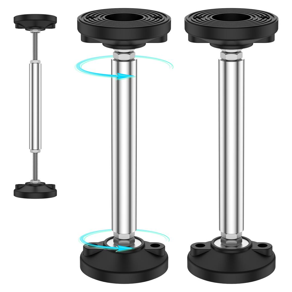 2Pcs Telescopic Support Rod Stainless Steel Cabinet Adjustable Support Pole 300kg Weight Capacity High Hardness Sink Support