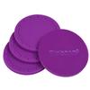 Wisdompro Car Non-Slip Coaster Drink Holder Cup Mat Vinyl Anti Slip Vibration Round 70mm Diameter 4pcs Purple