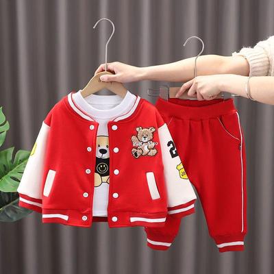 Boys' Spring/Autumn Suit for Infants – Coat and Outfit for 1-3 Year Olds