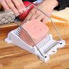 Versatile Spam Slicer and Fruit Cutter - Easy-to-use Kitchen Tool with Durable Plastic Design with Wire Slicer for Even Slicing