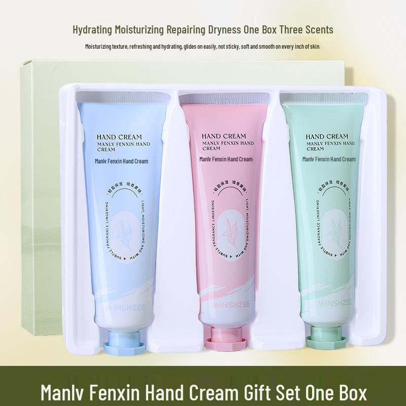 Mingxi Zhi Fragrant Hand Cream Gift Set: Moisturizing & Hydrating for Autumn/Winter, Anti-Cracking, Refreshing Care