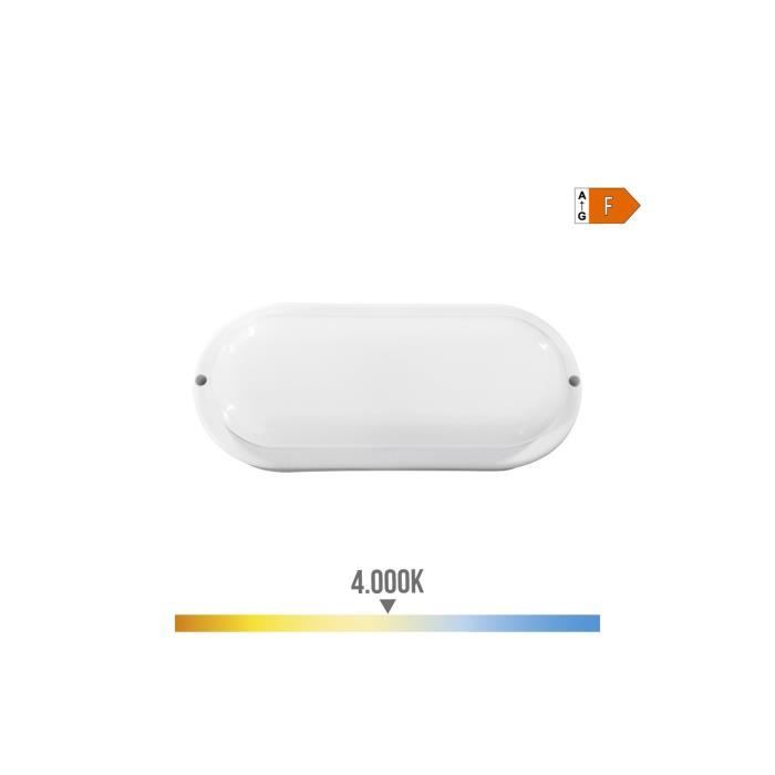Applique Murale Ovale Led 18W 1820Lm 4000K - EDM - Extérieur - Contemporain - Design